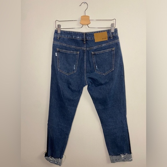 MSGM Milano Made In Italy Two-Toned Straight Leg Jeans - Picture 5 of 9